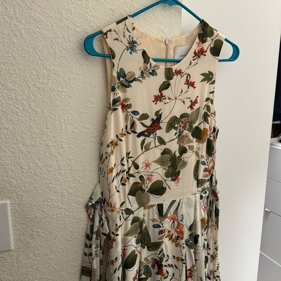 Amour Vert Floral Silk Dress - Picture 1 of 4